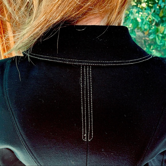 Cache Contour Collection Belted Jacket Black Sz S - Picture 10 of 16